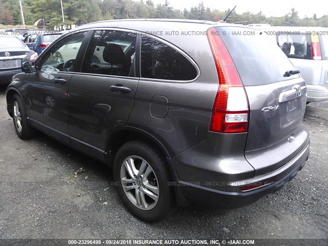 5J6RE4H57AL043356 - 2010 HONDA CR-V EX GRAY photo 3