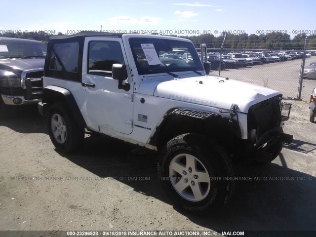 1C4AJWAG1EL155498 - 2014 JEEP WRANGLER SPORT WHITE photo 1