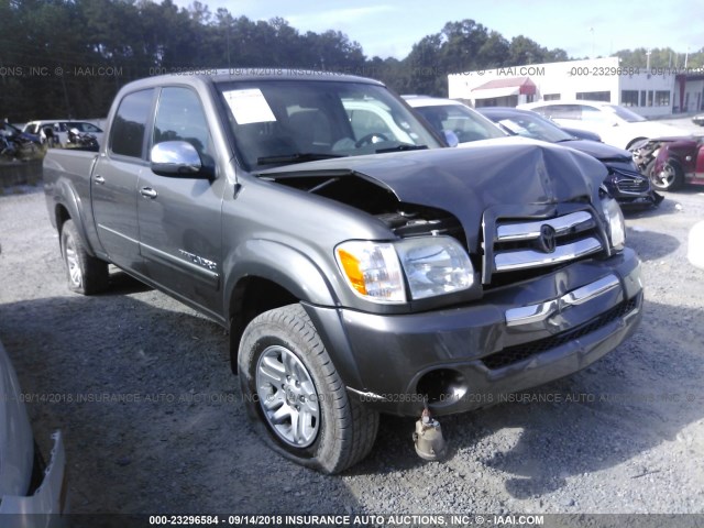 5TBET341X6S543761 - 2006 TOYOTA TUNDRA DOUBLE CAB SR5 GRAY photo 1