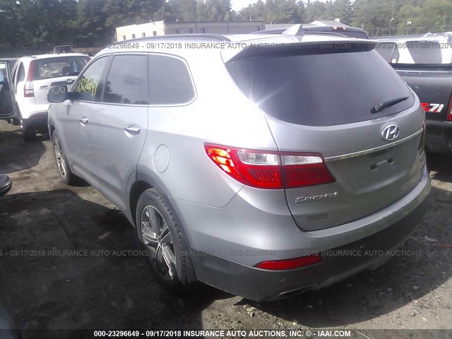 KM8SRDHF1EU055342 - 2014 HYUNDAI SANTA FE LIMITED GRAY photo 3