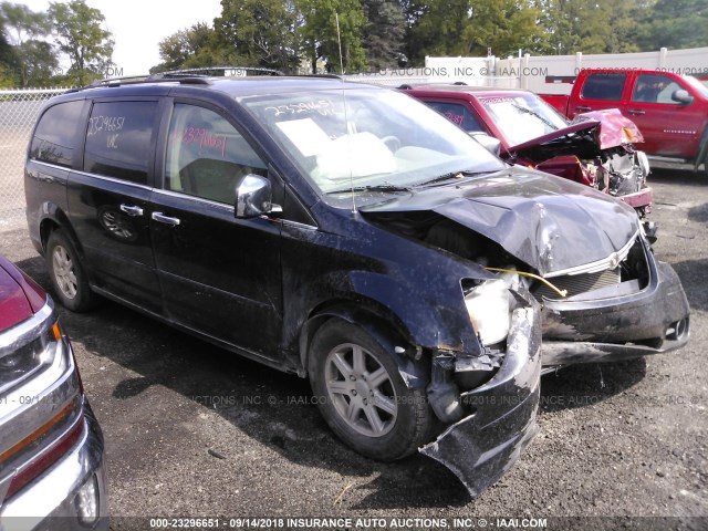 2A8HR54P68R128590 - 2008 CHRYSLER TOWN & COUNTRY TOURING BLACK photo 1