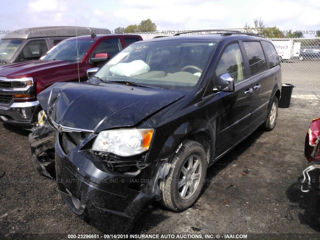 2A8HR54P68R128590 - 2008 CHRYSLER TOWN & COUNTRY TOURING BLACK photo 2