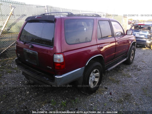 JT3HN86R7W0169535 - 1998 TOYOTA 4RUNNER SR5 RED photo 4