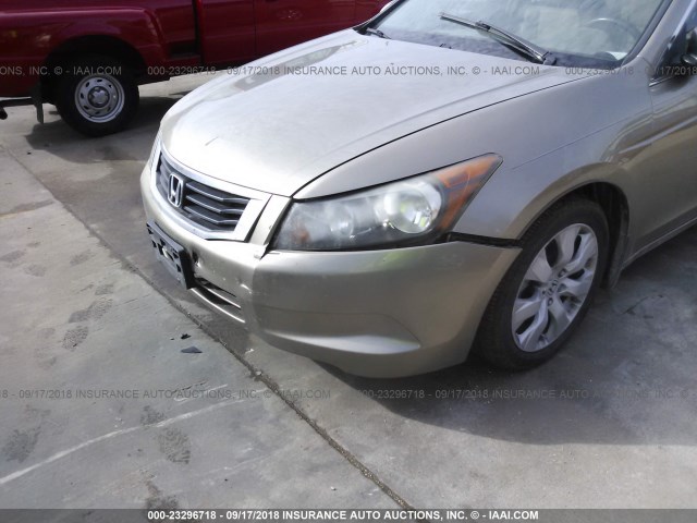 JHMCP26848C070546 - 2008 HONDA ACCORD EXL GOLD photo 6