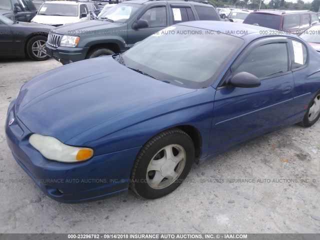 2G1WX12K649192250 - 2004 CHEVROLET MONTE CARLO SS BLUE photo 2