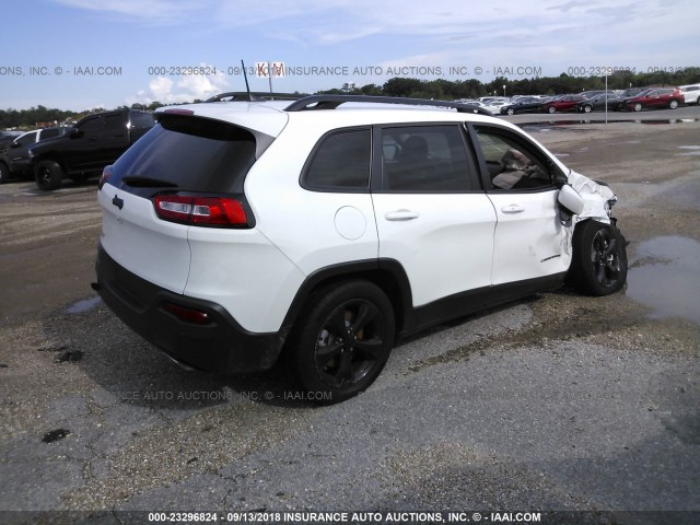 1C4PJLDX3JD556625 - 2018 JEEP CHEROKEE LIMITED WHITE photo 4