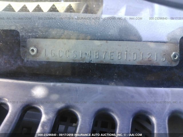 1GCCS14B7E8101215 - 1984 CHEVROLET S TRUCK S10 BLACK photo 9