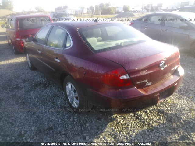 2G4WC582971248391 - 2007 BUICK LACROSSE CX MAROON photo 3