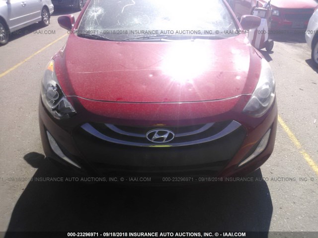 KMHD35LE3DU026082 - 2013 HYUNDAI ELANTRA GT RED photo 6