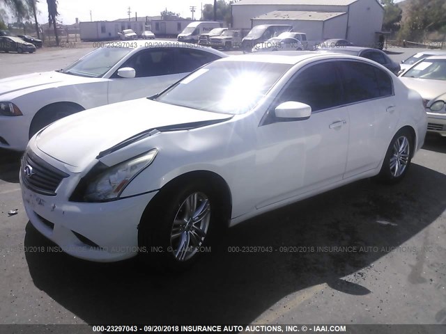 JN1CV6AP9DM716359 - 2013 INFINITI G37 JOURNEY/SPORT WHITE photo 2