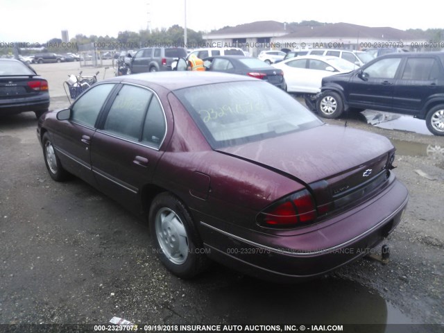 2G1WL52MXX9226361 - 1999 CHEVROLET LUMINA LS BURGUNDY photo 3