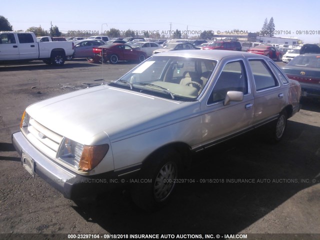 1FABP22X1FK232877 - 1985 FORD TEMPO GL TAN photo 2