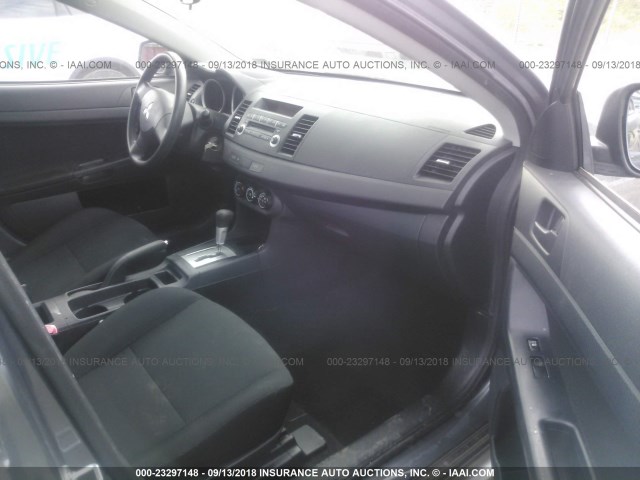 JA32U1FU0AU007097 - 2010 MITSUBISHI LANCER DE GRAY photo 5