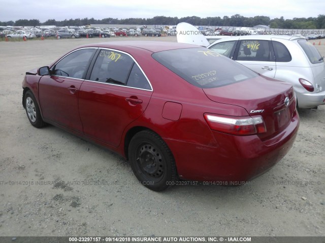 4T1BE46K07U119305 - 2007 TOYOTA CAMRY NEW GENERAT CE/LE/XLE/SE RED photo 3