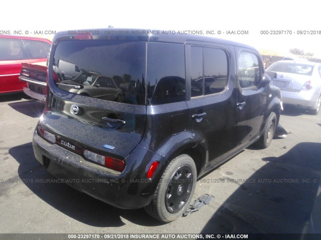 JN8AZ2KR8ET352898 - 2014 NISSAN CUBE S/SL BLACK photo 4