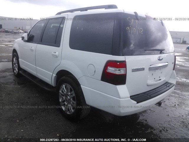 1FMJU1F55BEF36820 - 2011 FORD EXPEDITION XL WHITE photo 3