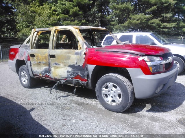 3GNEC13TX2G278211 - 2002 CHEVROLET AVALANCHE C1500 RED photo 1