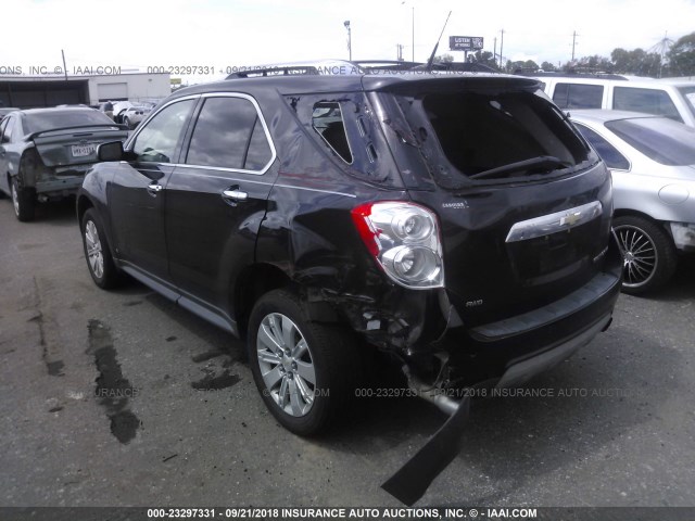 2CNFLGEY5A6201910 - 2010 CHEVROLET EQUINOX LTZ BLACK photo 3