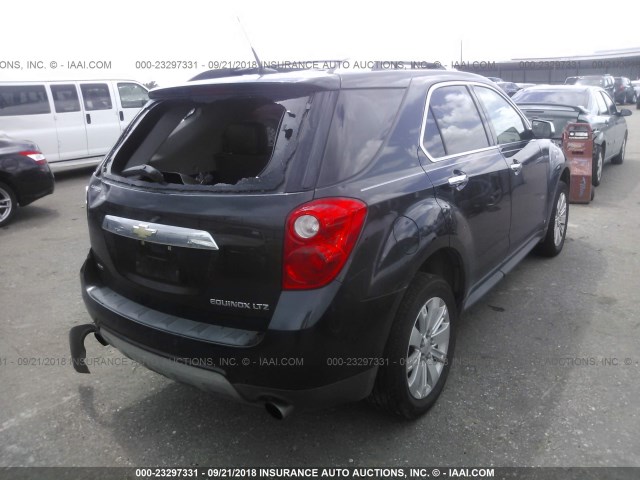 2CNFLGEY5A6201910 - 2010 CHEVROLET EQUINOX LTZ BLACK photo 4