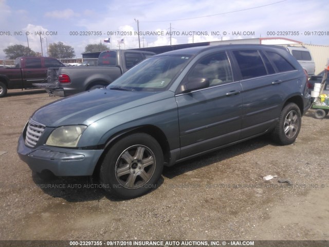 2C4GM68445R386920 - 2005 CHRYSLER PACIFICA TOURING BLUE photo 2