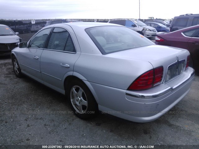 ILNHM87A2YY757589 - 2000 LINCOLN LS ვერცხლისფერი ფოტო 3