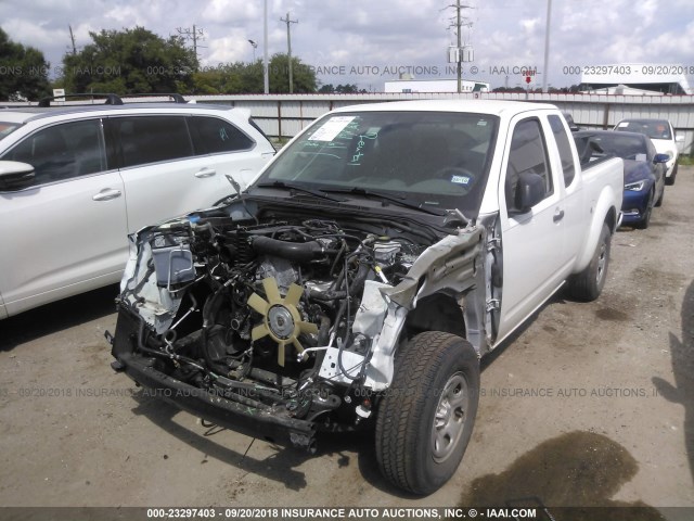 1N6BD0CT5EN724387 - 2014 NISSAN FRONTIER S/SV WHITE photo 2