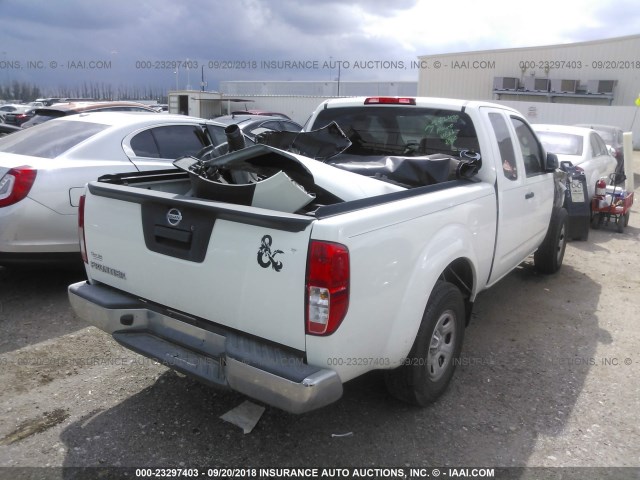 1N6BD0CT5EN724387 - 2014 NISSAN FRONTIER S/SV WHITE photo 4