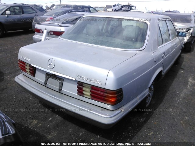 WDBCB20A4EA003544 - 1984 MERCEDES-BENZ 300 SD SILVER photo 4