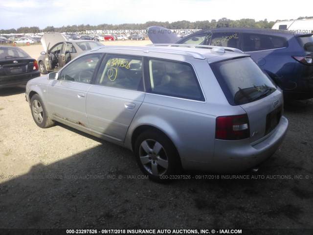 WAUVT64B84N036472 - 2004 AUDI A6 3.0 AVANT QUATTRO SILVER photo 3