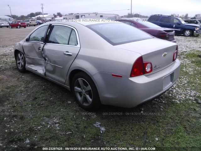 1G1ZC5EU6CF339573 - 2012 CHEVROLET MALIBU 1LT ოქროსფერი ფოტო 3