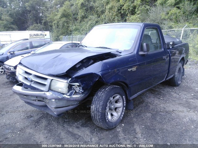 1FTCR10A8TUA13433 - 1996 FORD RANGER BLUE photo 2