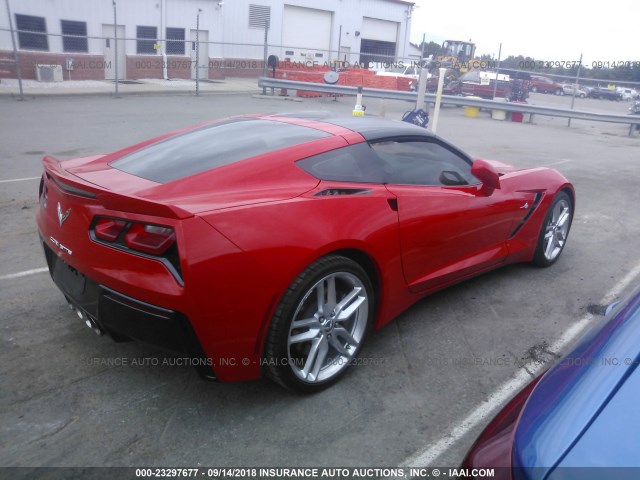 1G1YC2D73F5105794 - 2015 CHEVROLET CORVETTE STINGRAY/2LT RED photo 4