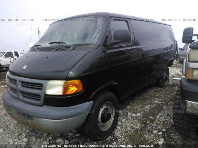 2B7JB21Y21K529884 - 2001 DODGE RAM VAN B2500 BLACK photo 2