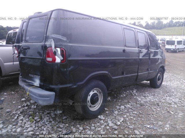 2B7JB21Y21K529884 - 2001 DODGE RAM VAN B2500 BLACK photo 4