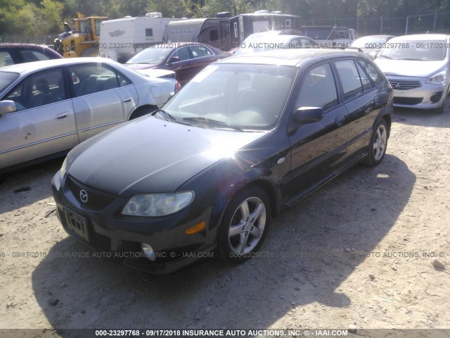 JM1BJ246031171555 - 2003 MAZDA PROTEGE PR5 BLACK photo 2