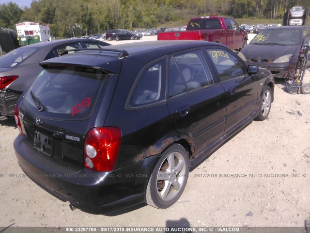 JM1BJ246031171555 - 2003 MAZDA PROTEGE PR5 BLACK photo 4