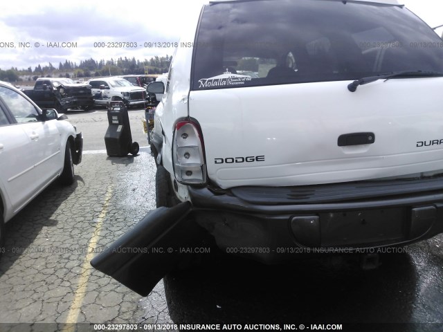 1B4HS38N12F151487 - 2002 DODGE DURANGO SPORT/SXT WHITE photo 6