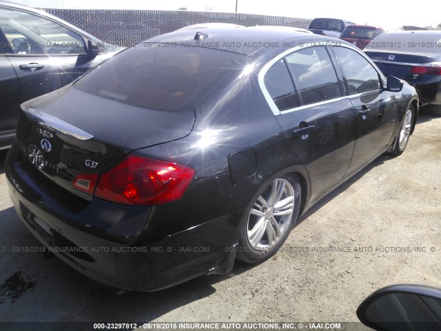 JN1CV6AP7AM405444 - 2010 INFINITI G37 SPORT BLACK photo 4