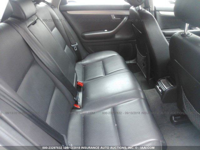 WAULC68EX2A311212 - 2002 AUDI A4 1.8T QUATTRO GRAY photo 8