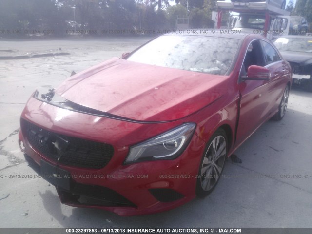 WDDSJ4GB9GN376669 - 2016 MERCEDES-BENZ CLA 250 4MATIC RED photo 2