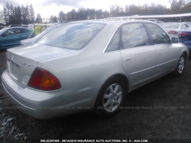 4T1BF28B62U244347 - 2002 TOYOTA AVALON XL/XLS SILVER photo 4