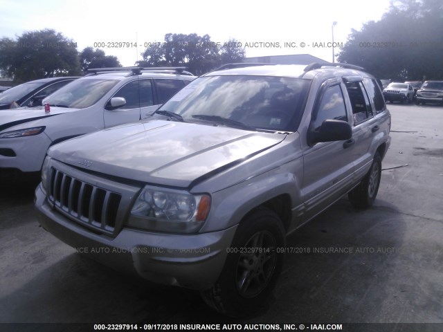 1J4GX48S74C187727 - 2004 JEEP GRAND CHEROKEE LAREDO/COLUMBIA/FREEDOM GOLD photo 2