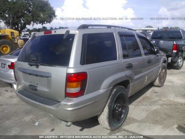 1J4GX48S74C187727 - 2004 JEEP GRAND CHEROKEE LAREDO/COLUMBIA/FREEDOM GOLD photo 4