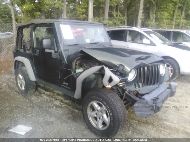 1J4FA39S35P319205 - 2005 JEEP WRANGLER X GREEN photo 1