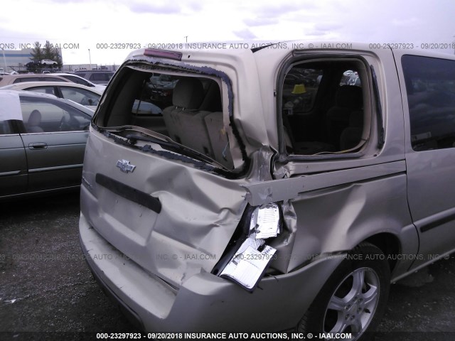 1GNDV23117D186662 - 2007 CHEVROLET UPLANDER LS TAN photo 6