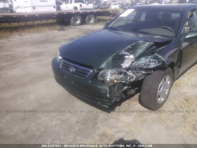 4T1BG22K11U055710 - 2001 TOYOTA CAMRY CE/LE/XLE 绿色 照片 6