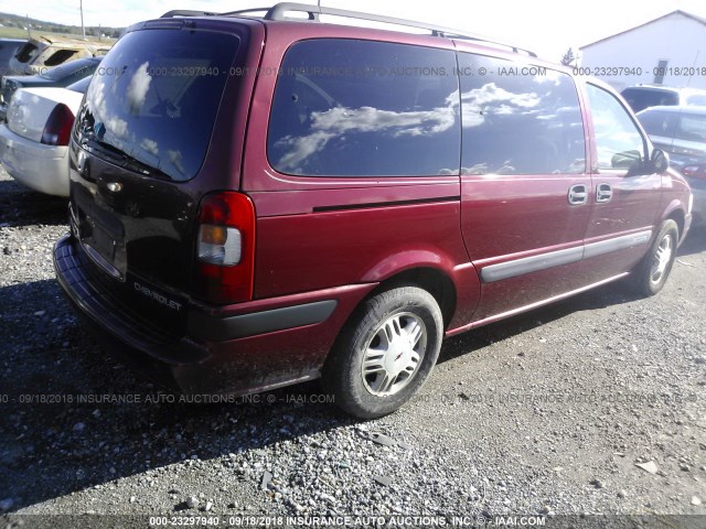 1GNDX03E22D141403 - 2002 CHEVROLET VENTURE MAROON photo 4