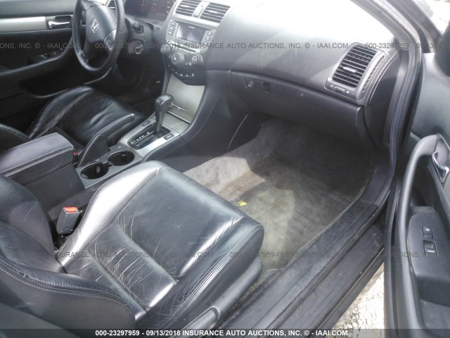 1HGCM72676A012856 - 2006 HONDA ACCORD EX BLACK photo 5