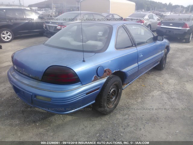 1G2NE15M4SM510747 - 1995 PONTIAC GRAND AM SE BLUE photo 4