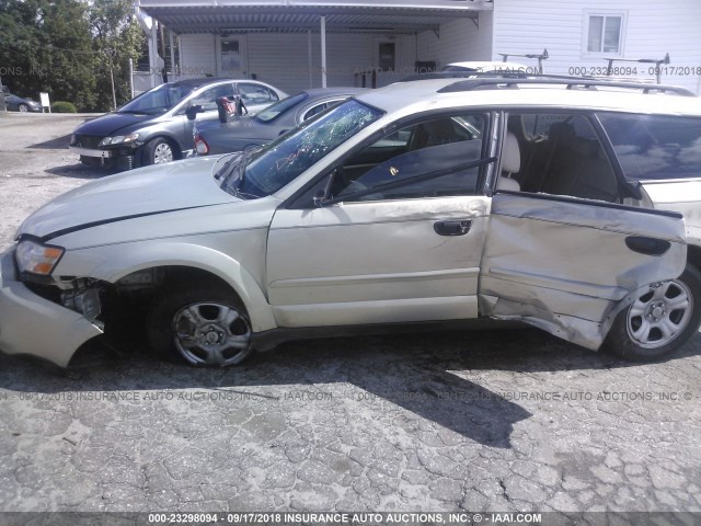 4S4BP61C777304794 - 2007 SUBARU LEGACY OUTBACK 2.5I GOLD photo 6